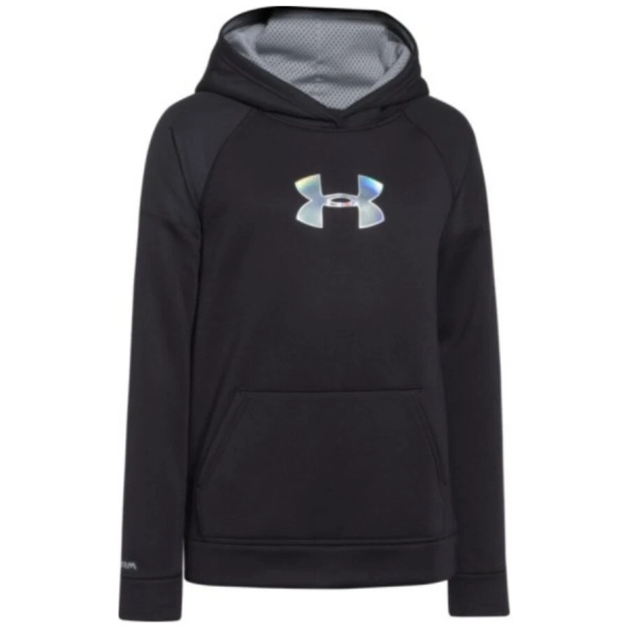 Sudadera con capucha tejida polar Under Armour negra Storm Armour para niños - Nuestro precio: $31,95 Foto 1 de 1