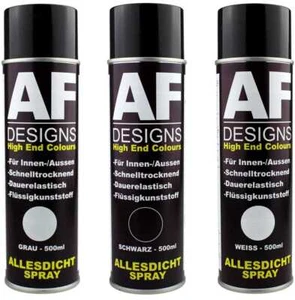 Alles Dicht Spray schwarz grau weiß Dichtspray Flüssigkunststoff flüssiger Kusnt - Bild 1 von 12