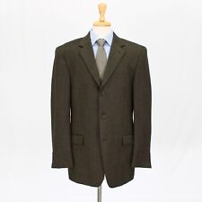 Andrew Fezza 42L Green Sport Coat Blazer Jacket HB 3B Wool