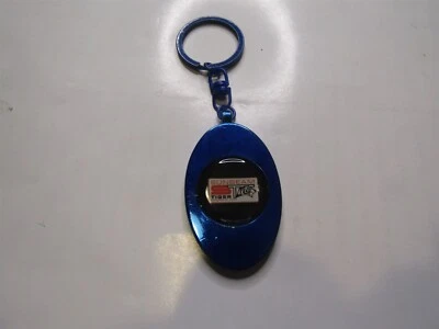 1960's SUNBEAM TIGER VINTAGE LOGO KEYCHAIN KEYRING NEW BLUE CHROME - Image 1 of 2