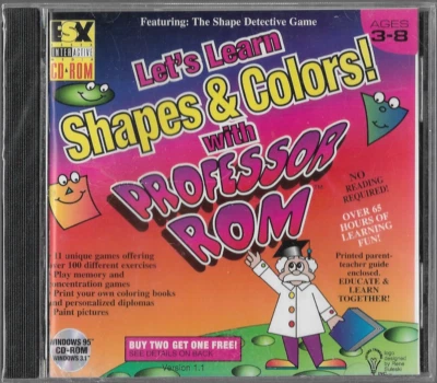 Let's Learn Shapes & Colors wtih Professor Rom (CD-ROM) WINDOWS - Image 1 of 2