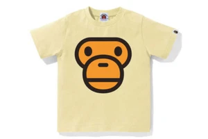 A Bathing Ape Kids T-Shirt 2025 SS Model BABY MILO FACE Motif Fast Ship Japan - Picture 1 of 11