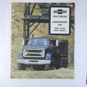 Chevrolet Trucks 1966 cabina convencional concesionario catálogo de ventas/folleto Chevy - Imagen 1 de 2