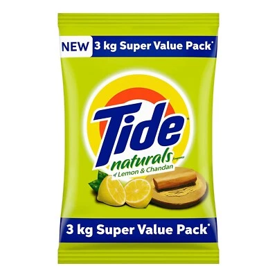 Tide Naturals 3Kg Detergent Powder - Lemon And Chandan - Image 1 of 2