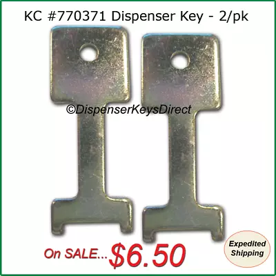 KIMBERLY CLARK, SYSCO, KRUGER Kimberly Clark - JRT Junior Key #770371 for Jumbo Toilet Tissue Disp. (2/pk.)