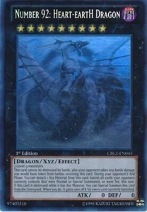 ☆ ✣ ☆ Number 92: Heart-eartH Dragon XYZ CBLZ-EN045 Ghost Rare ☆ ✣ ☆ - Picture 1 of 2