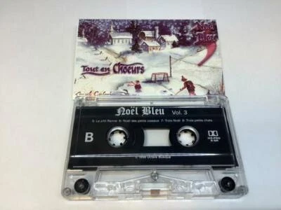 NOEL BLEU VOLUME 3 Cassette Tape Artistes Variés SAGUENAY LAC ST-JEAN 1998 Octav - Image 1 of 4
