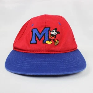 Mickey Mouse Disney World Hat Cap Strapback Toddler Red Blue - Picture 1 of 8