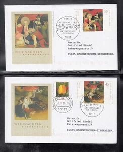 KA 01 ) 2 beautiful FDC Germany Navidad 2006 // Christmas 2006 - Imagen 1 de 1