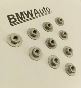 10x Dado esagonale BMW 10mm con flangia M6 - 07146986935 - Foto 1 di 7