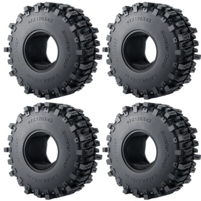 Swamp Claw 120*43mm 1.9" Mud Terrain Wheel Tires for 1/10 RC Crawler Car - Image 1 of 4