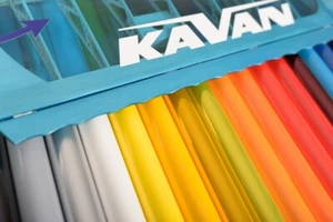 (7,45 EUR/m) Kavan - Bügelfolie - Schachbrett rot/weiß - 2m - Bild 1 von 2