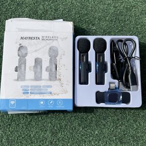 MAYBESTA Professional Wireless Lavalier Lapel Microphone for iPhone, iPad