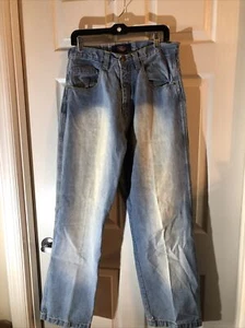 Jordan Craig Jeans Seville Lightning Blue. Measures 33x 31.5 5 Pocket BS-1 - Foto 1 di 12