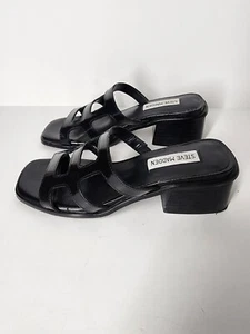 Gebrauchte Steve Madden Princess Damen-Sandale mit Absatz Größe 5 schwarz PRIN04S1 - Bild 1 von 6