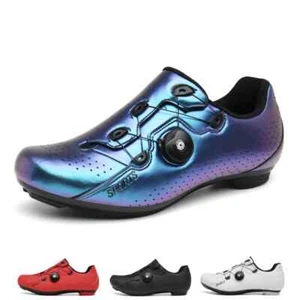 Men Professional Mountain Bike Shoes Flat Cleat Sport Road Speed Racing Shoes - Picture 1 of 36
