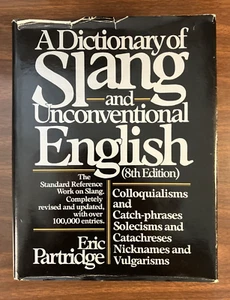 Book Dictionary of Slang English 1984 Eric Partridge  8th Edition B189 - Picture 1 of 15