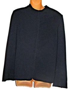 Mennonite Plain Men Jacket/Coat 36" Chest Black Eye-hooks Handmade Lancaster, Pa - Picture 1 of 4