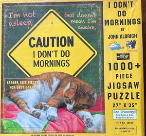 Rompecabezas I Don't Do Mornings RARO NUEVO 1000 piezas I'm Not Asleep, eso no significa que yo - Imagen 1 de 7