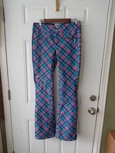 Pantalones de esquí snowboard Obermeyer para mujer talla 8 bolsillo largo cremallera tobillo cremallera forrados - Imagen 1 de 9