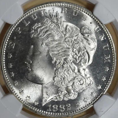 1882-S Morgan Silver Dollar NGC MS66 Beautiful Blast White Dollar! - Image 1 of 4