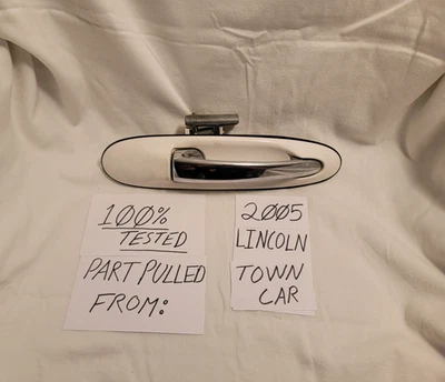 Оригинальная белая внешняя передняя пассажирская ручка Lincoln Town Car 2005 года выпуска - Изображение 1 из 4