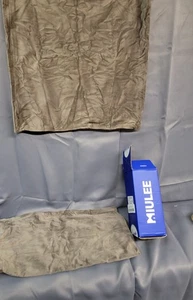 2er Set Samt Überwurf Kissenbezüge Hüllen 18x18 Graubraun - Bild 1 von 4