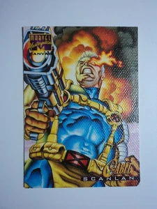 1995 MARVEL MASTERPIECES - CANVAS CARD - ( 4 OF 22 )  CABLE - Picture 1 of 4