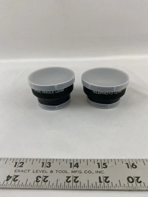 Wide Angle & Telephoto Camera Lenses 2 Pieces Made in Japan No Brand Photography - Image 1 of 2