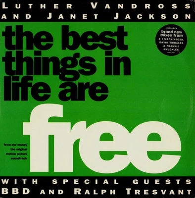 Luther Vandross - Best Things In Life Are Free - Used Vinyl Record 12 - W5628z - Image 1 of 4