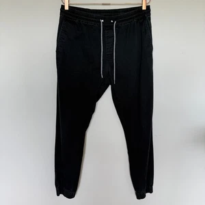 Volcom Mens Frickin Slim Jogger Pants Large Charcoal Drawstring Pockets Athletic - Picture 1 of 7