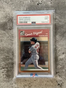 2023 Donruss Holo Gold Omar Vizquel #269 PSA 9 1/1 - Bild 1 von 2
