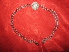 Vintage USA Stainless Steel Mercury Dime Silver Coin Ankle Bracelet Anklet