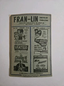 Jimmy Stewart Vintage Drive In Movie Poster - Picture 1 of 4