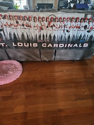 St.Louis Cardinals 2011 World Series Champions flag 23.5” x 65” (5’5”) Pujols - Image 1 of 4