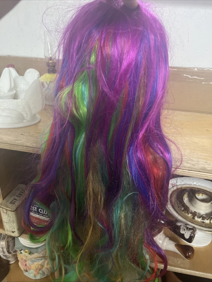 Rainbow Colorful Wig - Image 1 of 4