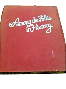 Among the Folks in History Book Velvet Scrapbook silver clasp Indiana humor 1933 - Picture 1 of 2