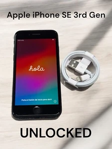 Apple iPhone SE 3rd Gen  64 GB Midnight Unlocked Verizon, T-Mobile, AT&T - Picture 1 of 10