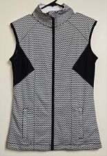 Lorna Jane Ladies Size Medium Vest Black & White Sleeveless Shirt Pre-Owned