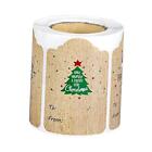 300Pcs Christmas Gift Tags Christmas Sticker Labels for Card Making Party