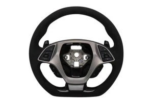 2016-2017 Genuine GM Corvette C7 Steering Wheel Black Suede 84804995 - Picture 1 of 2