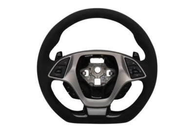 2016-2017 Genuine GM Corvette C7 Steering Wheel Black Suede 84804995 - Image 1 of 2