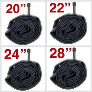 2 Pack 1.75/1.95/2.125/2.35/2.4 In Bike Bicycle Replacement Inner Tubes - Picture 1 of 21