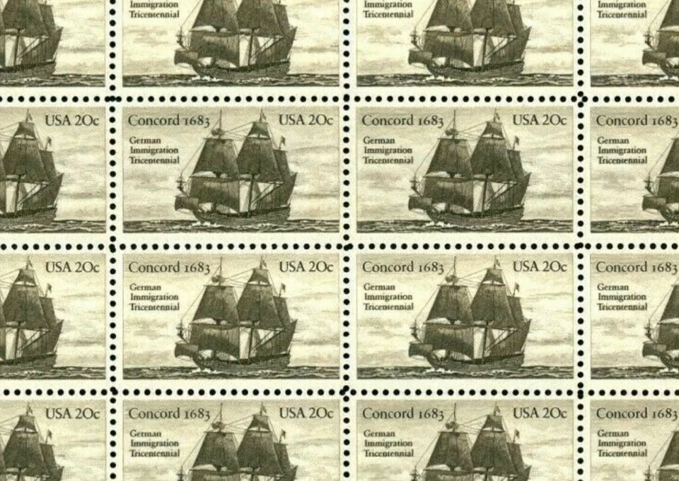 US #2040 MNH F/S 1983 Concord Ship German Immigration [LR #4] - Image 1 of 1