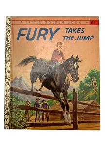 Vintage Fury Takes The Jump Little Golden Book "A" First Edition - Picture 1 of 4