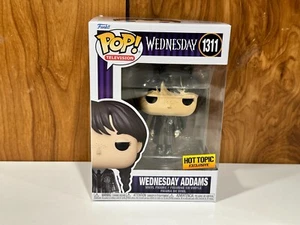 Funko POP Wednesday - Wednesday Addams (Hot Topic) #1311 w/ Protector - Picture 1 of 6