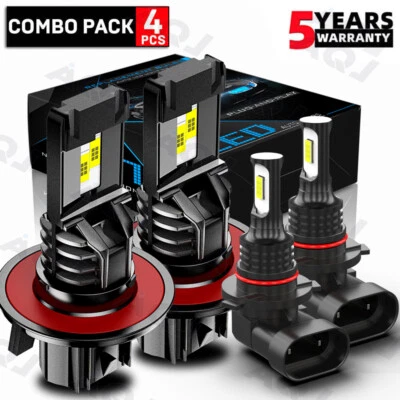 For 2013-2022 Ford F-250 Super Duty Platinum Crew Cab LED Headlight + Fog Bulbs Foto 1 de 4