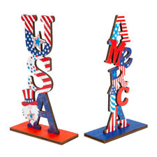  2 Pcs Independence Day Ornament Home Accents Decor Tabletop Household