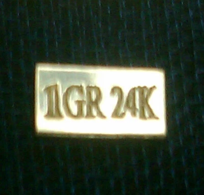 x5 ACB LINGOTES DE ORO PURO 24k 1 grano BARRA 99,99 FINO CON CERTIFICADOS$ Foto 1 de 4