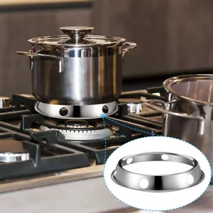 2pcs Stainless Steel Pots Rack Wok Ring Kitchen Round Support Round Type Holder - Picture 1 of 16